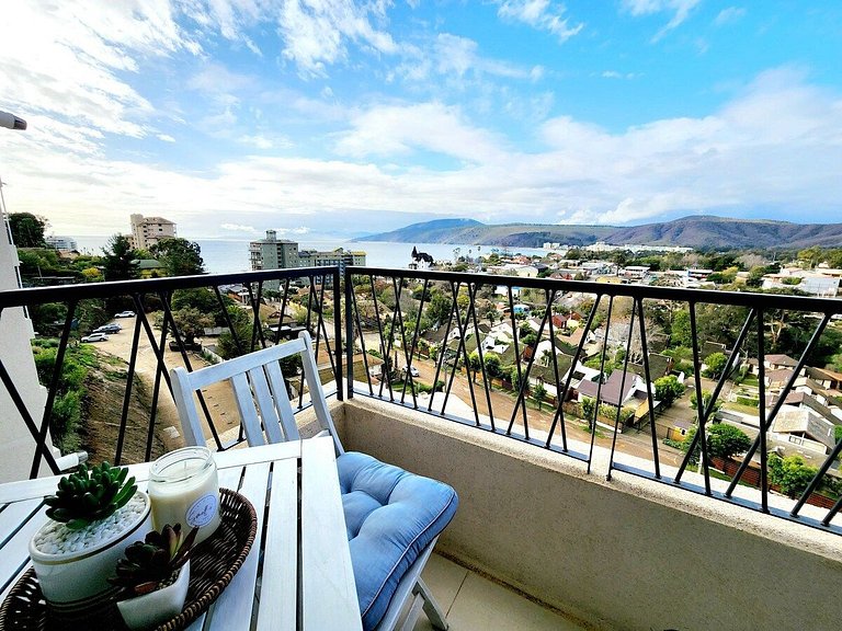 Premium new Apt/ Great beach view - 2B/2B Papudo