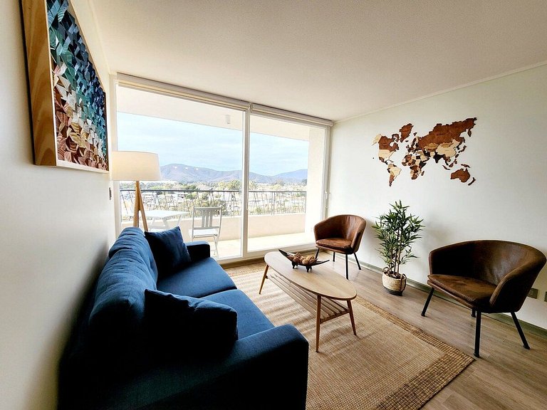 Premium new Apt/ Great beach view - 2B/2B Papudo