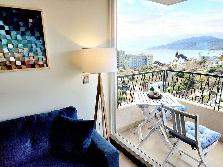 Premium new Apt/ Great beach view - 2B/2B Papudo
