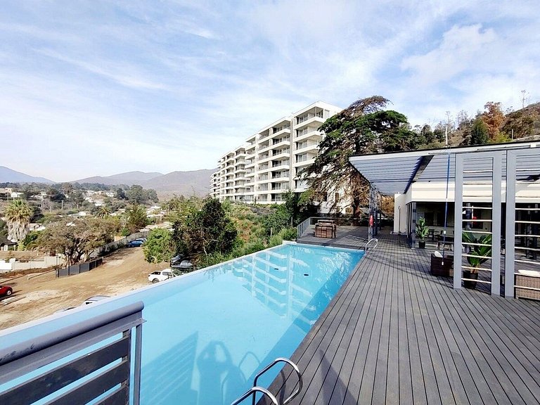 Premium new Apt/ Great beach view - 2B/2B Papudo