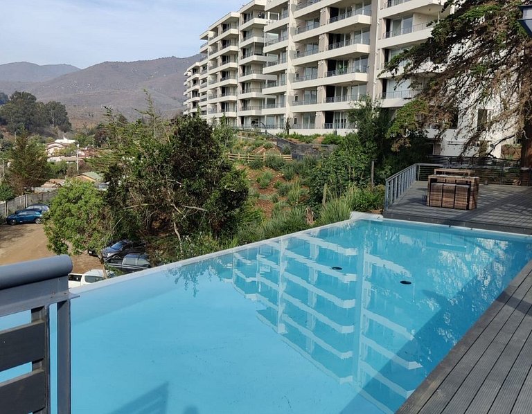 Premium new Apt/ Great beach view - 2B/2B Papudo