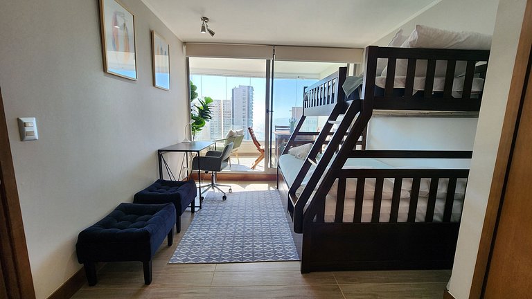Espectacular Vista al mar/ 4 camas/ 100% equipado