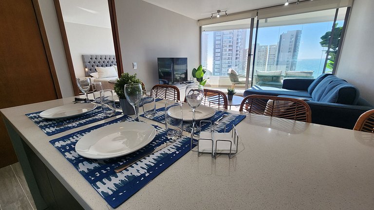 Espectacular Vista al mar/ 4 camas/ 100% equipado